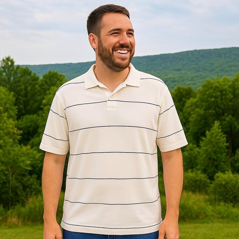Eddie Bauer Striped Polo Size XL​​​​